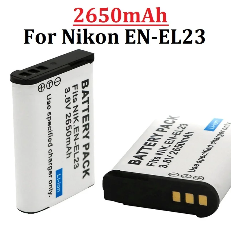 Batteria 2650Mah En-El23 En El23 Per Nikon Coolpix B700 P900S P900 P610S P610 P600 S810C Per Batteria Fotocamera Nikon El23