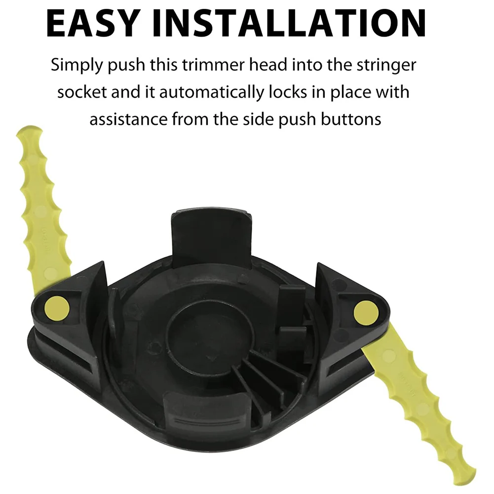 2 In 1 Pivoting Fixed Line And Bladed Head For Ryobi 18V 24V 40V String Trimmers With Replacement Blades Garden Tool Parts