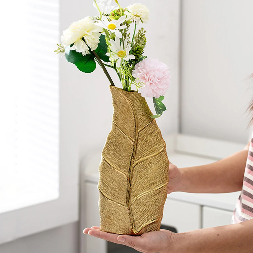 

Leaf Shaped Flower Vase Ceramic Flowerpot Nordic Ceramic Flower Vase Decorative Desk Vase