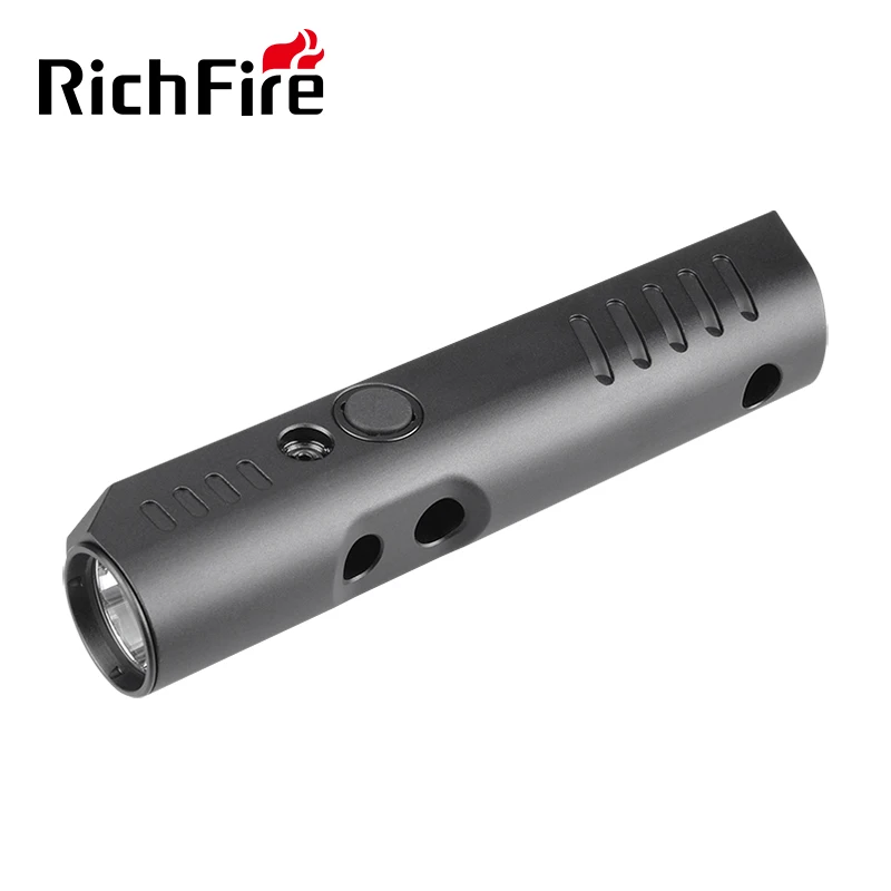 Richfire 2 in 1 Com Hunting Tactical Flashlight Ultra Bright 1300LM White Magnet Rechargerable Torch Light for Outdoor Sports