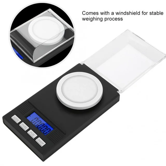 50 G/100 G 1 Mini Digitális Mérlegek Nagy Pontosságú Zseb Skála Ékszer -Egyensúly Gyógyszer Gramm Súlya A Konyhához 39%Kedvezmény - Image 3