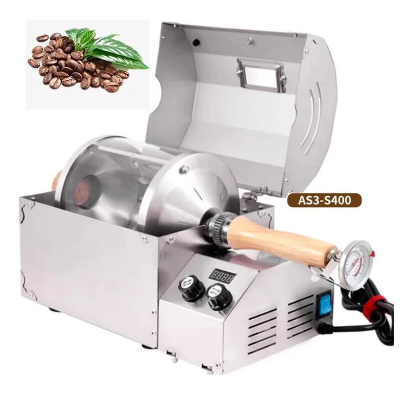 110V 220V Electric 400g Coffee Beans Roasting Machine 1200W Coffee Bean Roaster Machine Cocoa Beans Roaster In Home