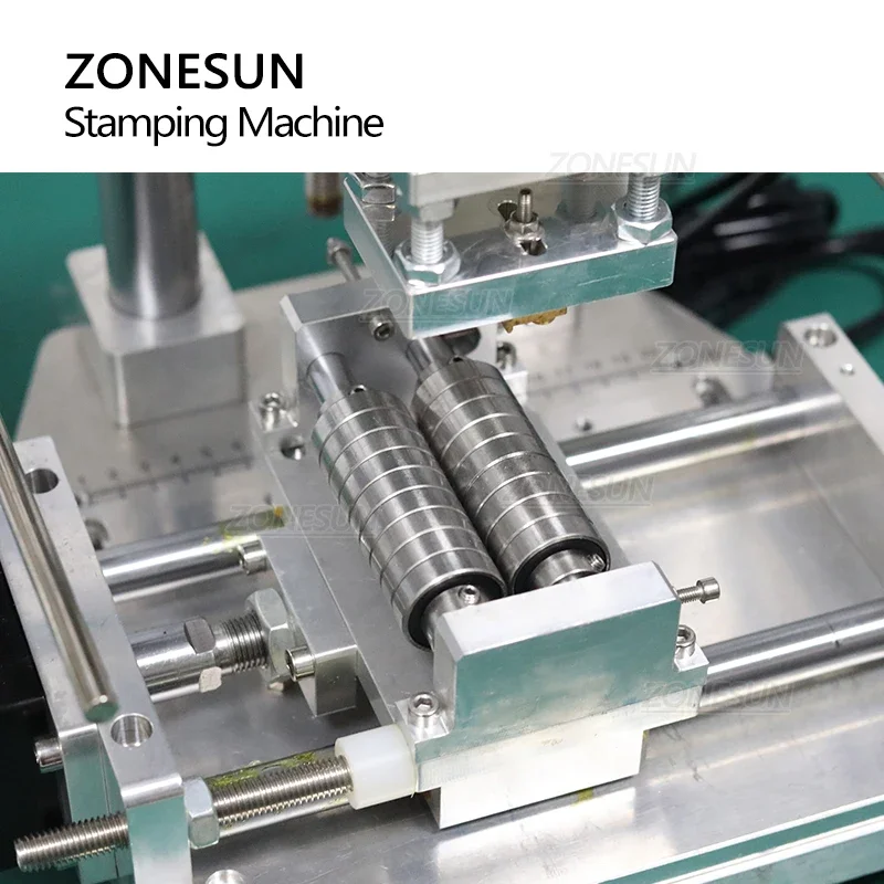 ZONESUN ZS-GT100 Automatic Paper Running Hot Stamping Machine Round Shape Wood Product Hot Foil Paper Transfer
