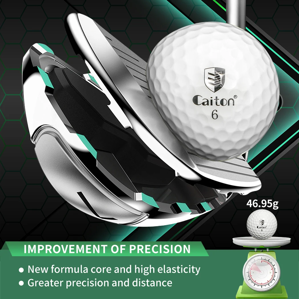Caiton 100pcs 3-Layer Golf Balls 3