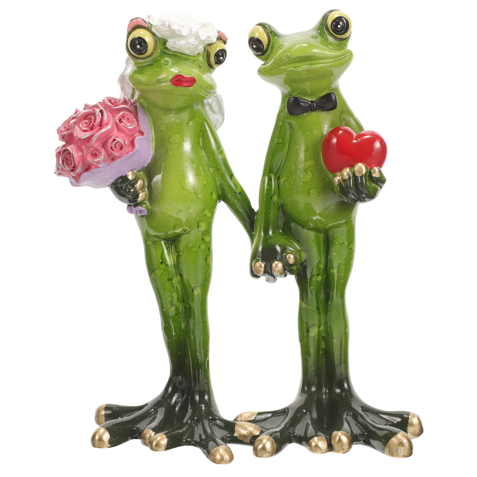 

Couple Frog Craft Outdoor Garden Decoration Frog Sculpture Frog Desktop Ornament Gift Option
