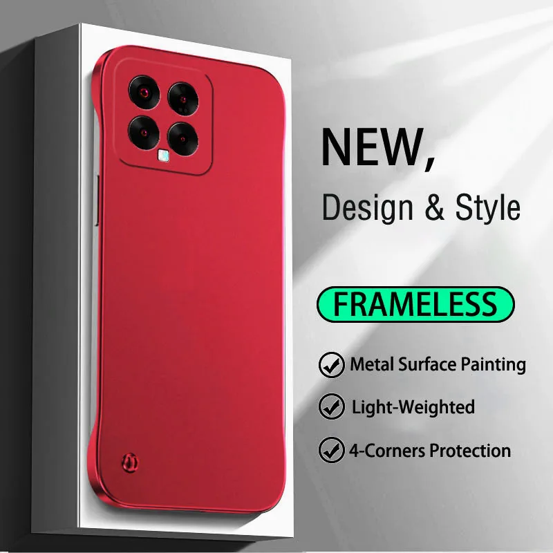 Ultra Thin Frameless Metal Surface Phone Case with Smooth Finish