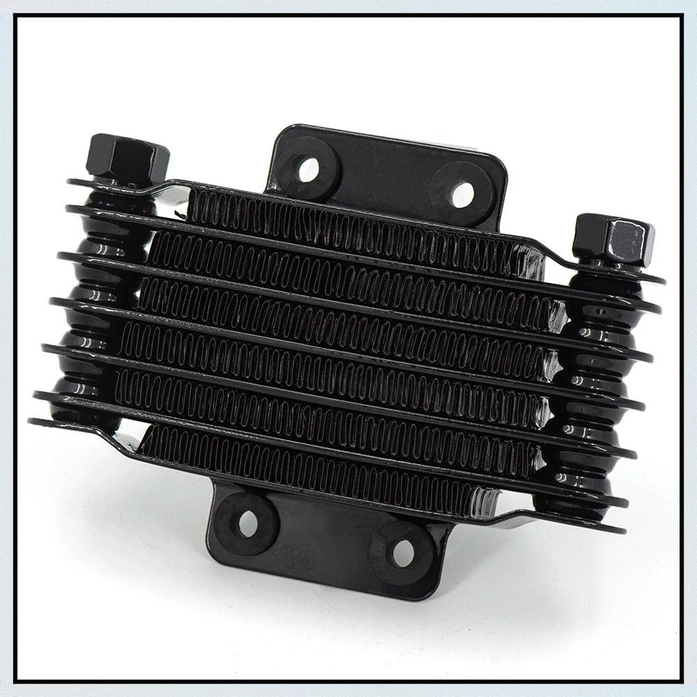 

High Quality Aluminum Universal Motorcycle oil cooler 190 mm 6 row silver&black for 100CC-250CC Motorcycle DirtBike ATV
