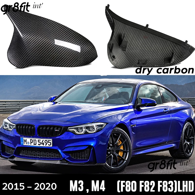 

F80 M3 LHD Carbon Fiber F8X Rear View Mirror Case F83 M4 Wing Mirror Covers for BMW 2015 - 2020 F82 M4 F87 M2C Competition