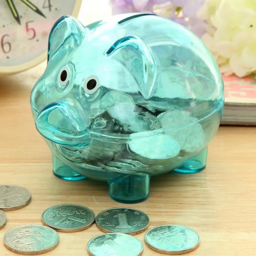Saving Box Practical Easy to Take Out Piggy Bank Cute Piggy Bank Kids Saving Pot Desktop Ornament Home Decor 5