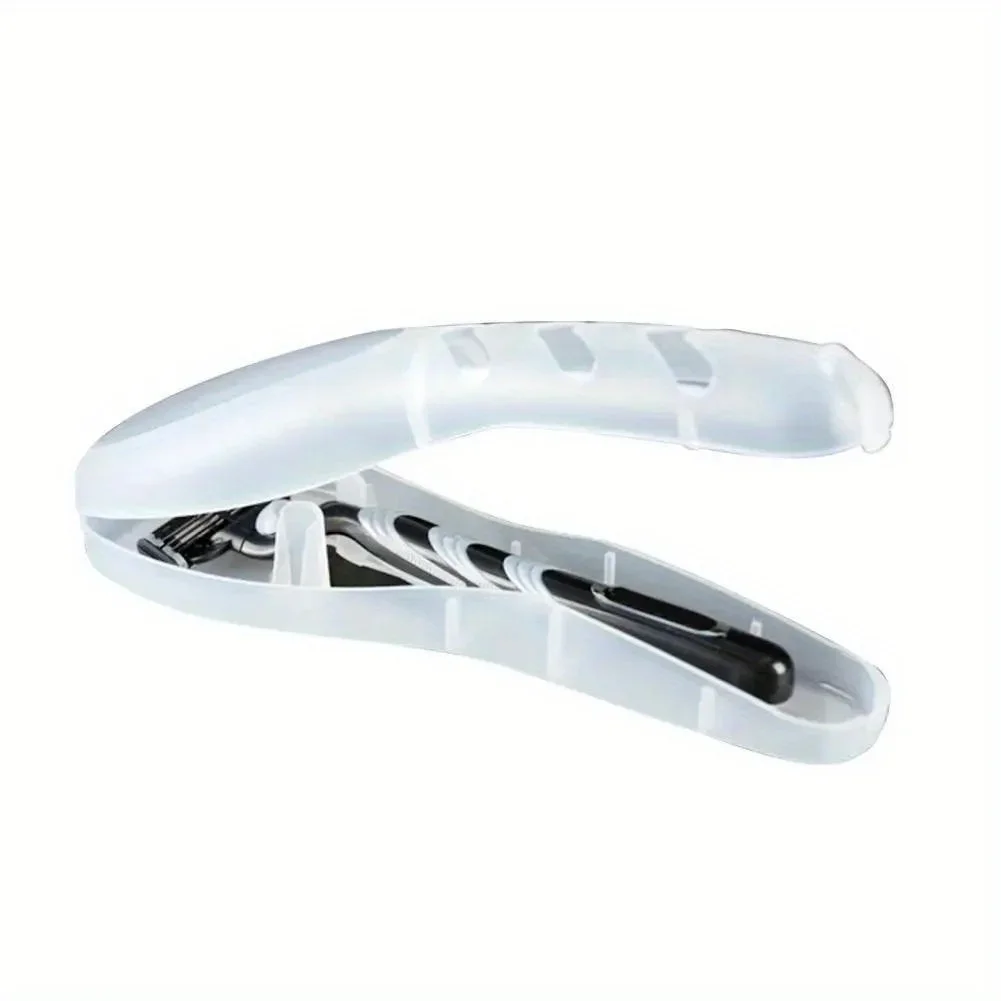 1PC Transparent Dustproof Razor Travel Storage Box Carrying Case for Gillette Cartridge Men's Daily Supplies Organizer