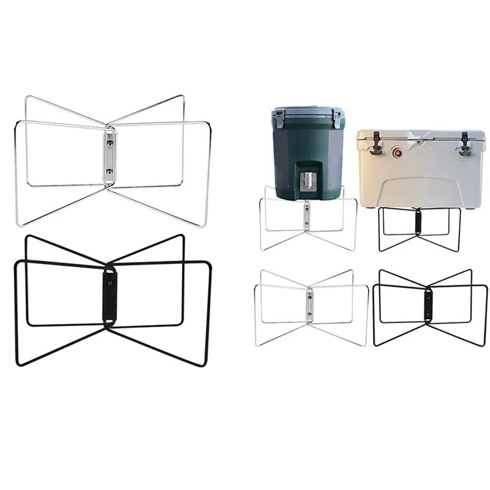 

Ice Box Holder Stainless Steel Foldable Outdoor Camping Ice Box Holder Rack for Cooking Fishing BBQ Picnic Outdoor Luggage Rack
