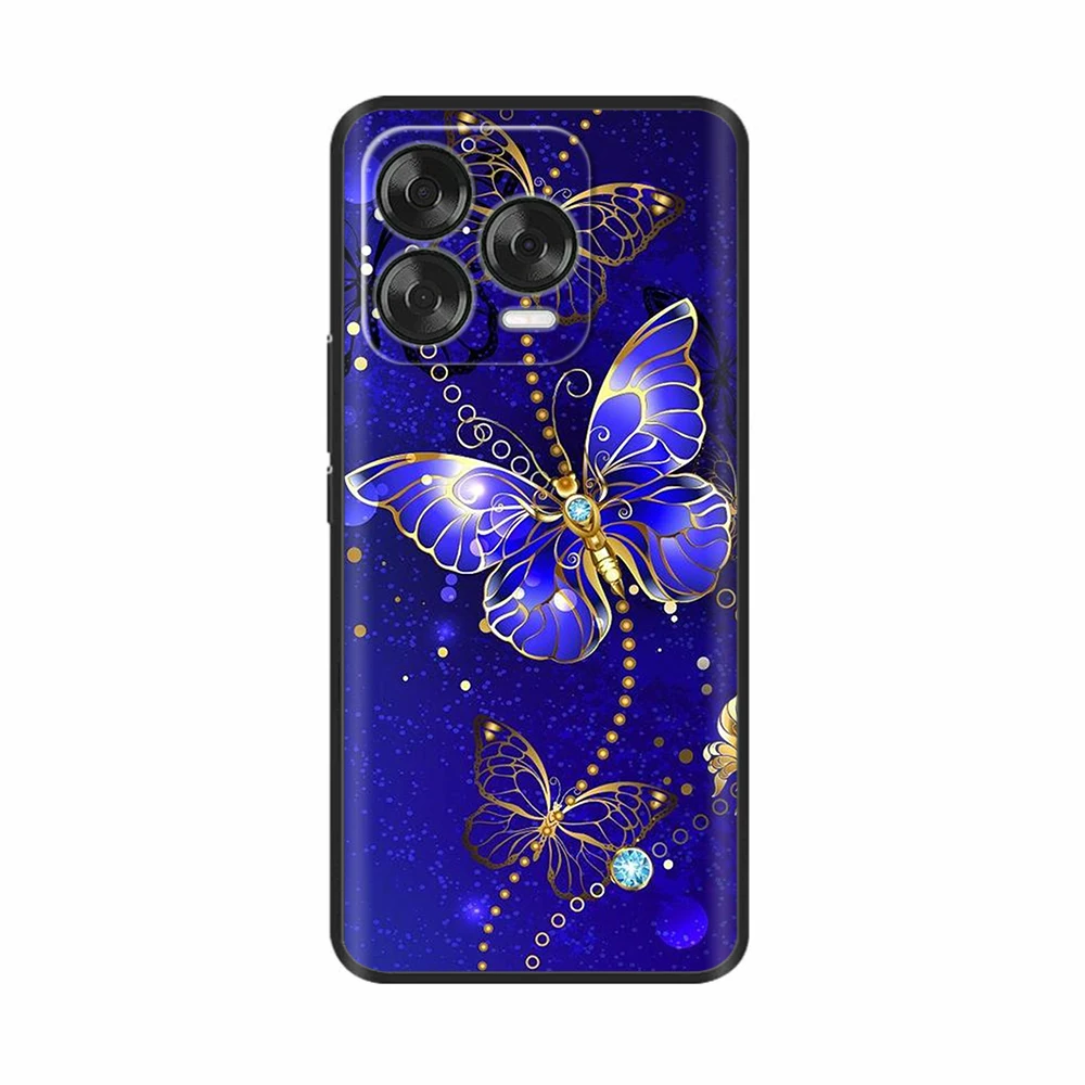 Colorful Flowers Pattern Soft TPU Silicone Phone Case Cover