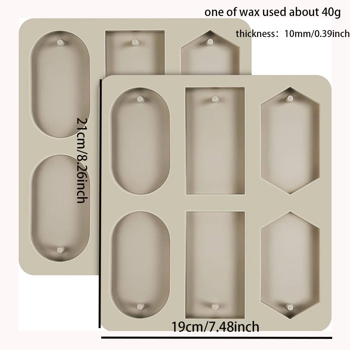 6 Holes DIY Soy Candles Aroma Wax Tablets Mould Handmade Aroma Wax Tablets Silicone Mold Soap Making Accessories 1PC candle making kit candle making supplies