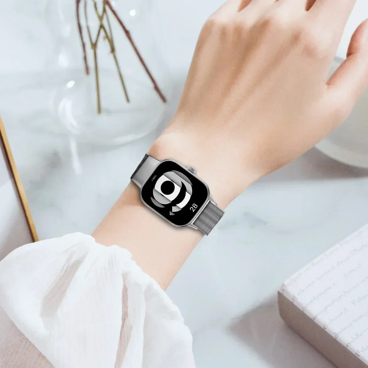Elegant Milanese Loop Band - Premium Metal Strap & Bracelet