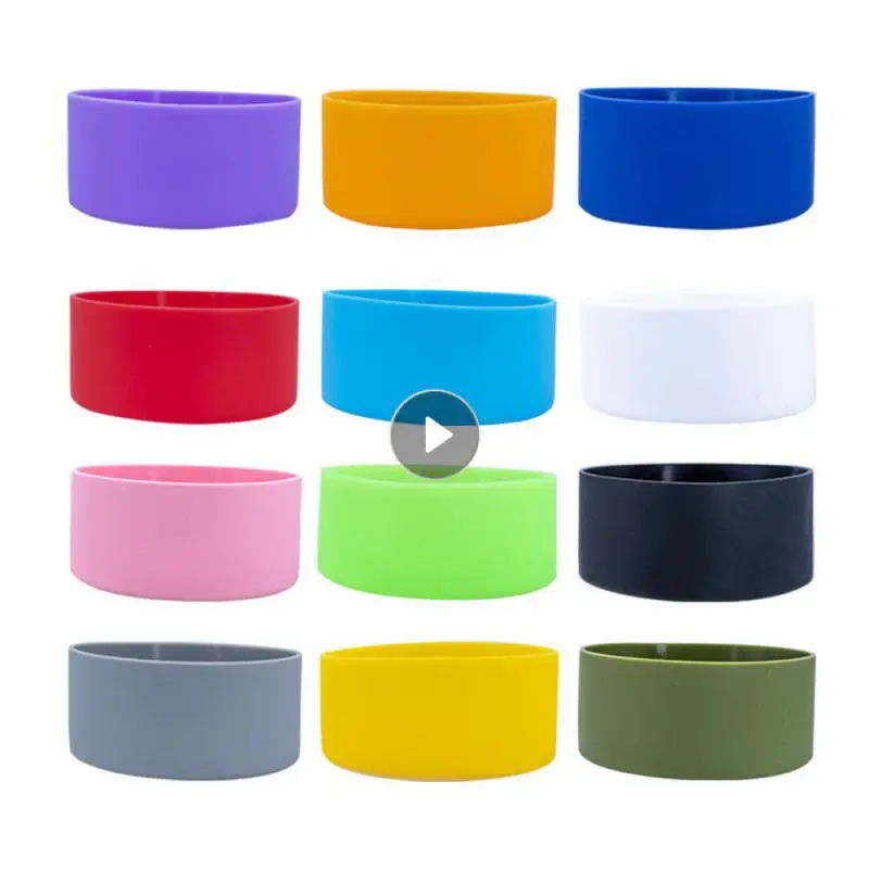 

7.5 / 9 Cm Silicone Water Cup Mat Accessories Cup Bottle Bottom Protective Wear Resistant Shatter Resistant Bottom Cover Coaster
