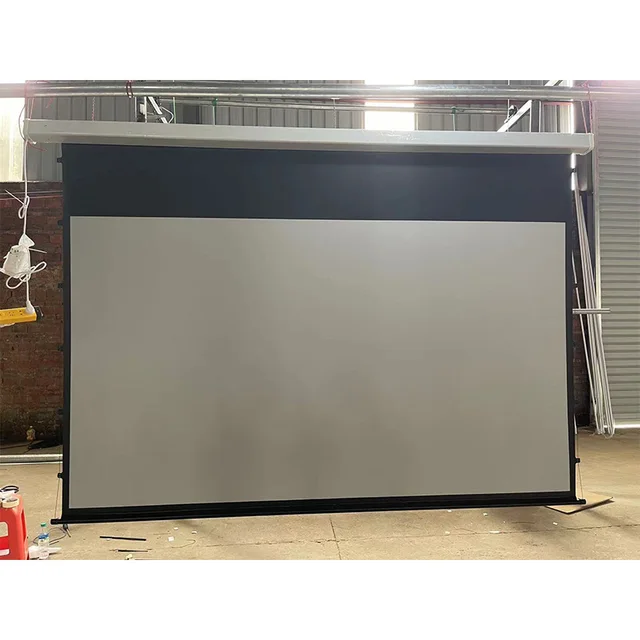 Projection Screen Motorized 200 inch 16:9 Indoor Roll Up Remote Control Motorized Projector Screen