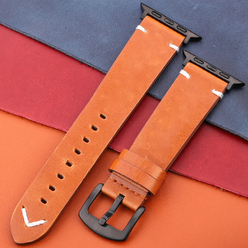 Elegant Genuine Leather Watch Strap - Premium Watchband