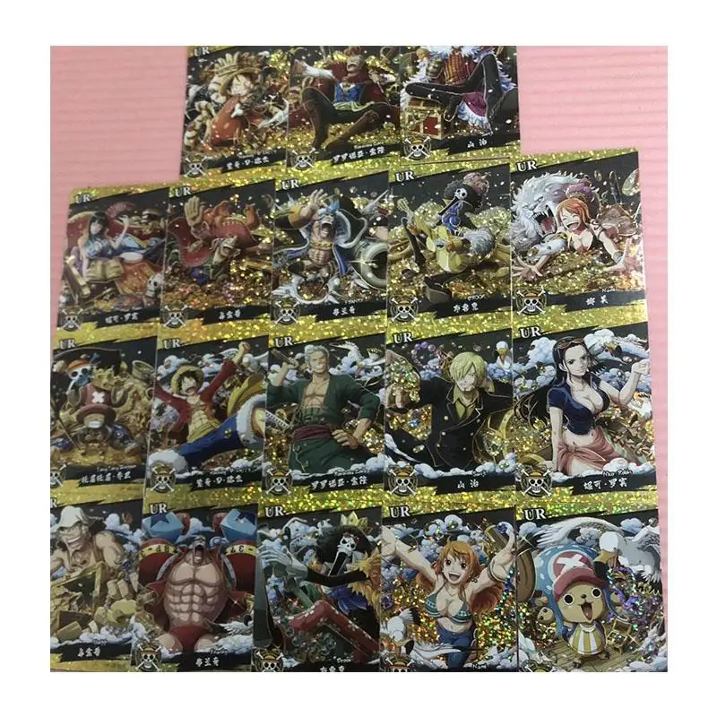 

Аниме One Piece Nami Monkey D Luffy Roronoa Zoro Nico Robin Usopp Редкие коллекционные карты Ur набор из восемнадцати подарков на день рождения игрушки