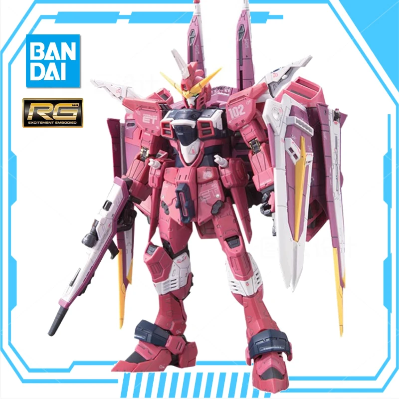 

BANDAI Anime RG 1/144 ZGMF-X09A JUSTICE GUNDAM New Mobile Report Gundam Assembly Plastic Model Kit Action Toys Figures Gift