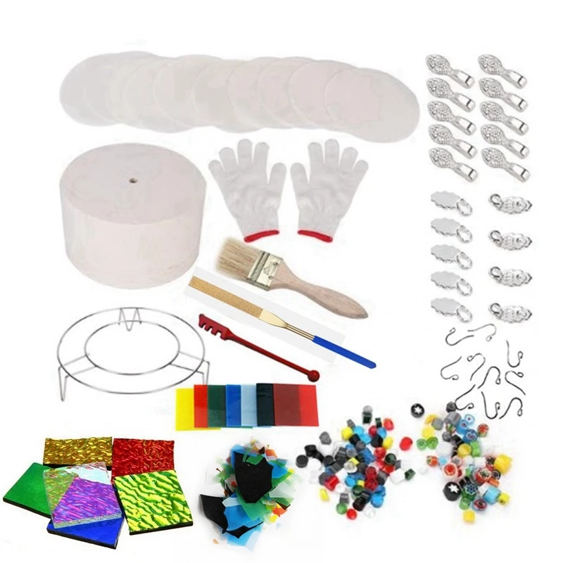 15PCSSetArtsCraftsFusingGlassKilnsMicrowaveKilnSetSewingDIY