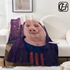 John Pork Smiling Throw Blanket For Baby cosplay anime Sofas Blankets 1
