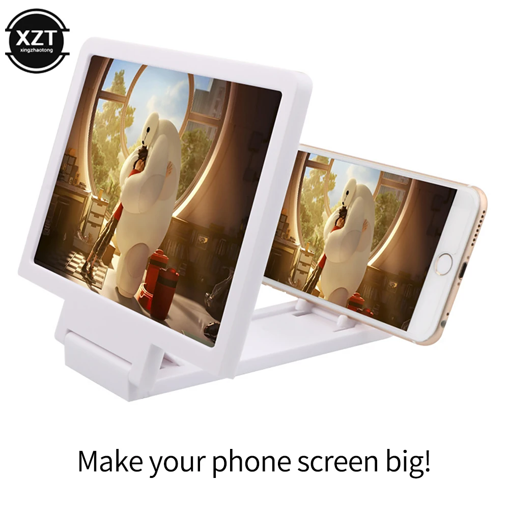 1pc Mobile Phone Screen Amplifier 3D Magnifying Glass Stand Magnifier HD Video Amplifier Phone Stand Enlarged Screen Bracket phone screen amplifier