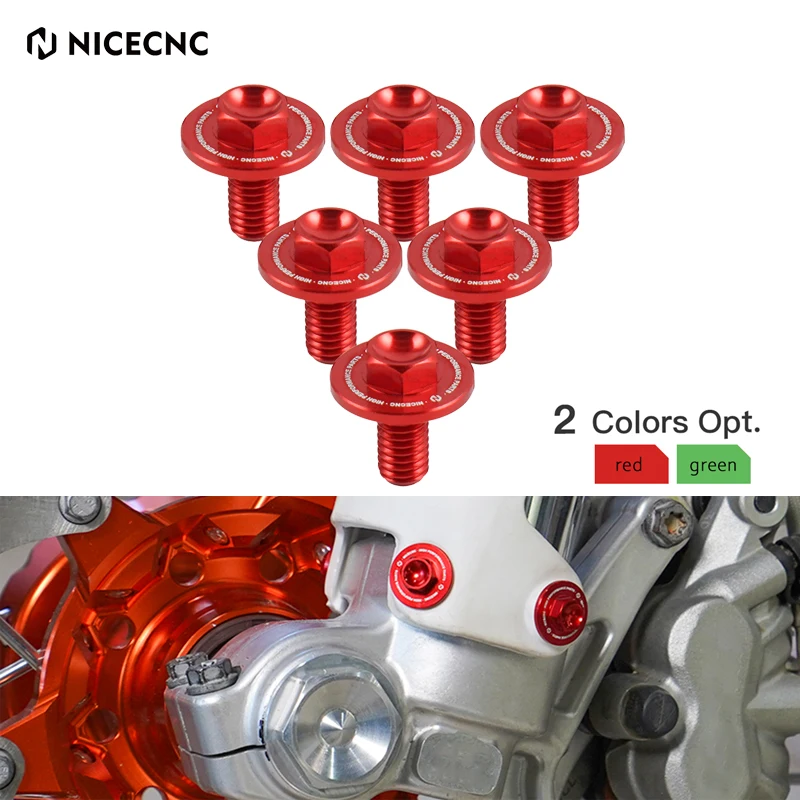 NICECNC Für Beta RR 300 250 350 390 450 2013-2019 X-Trainer 300 2015-2022 6PCS Gabel Schutz Schrauben Für Kawasaki KX250 KX450F