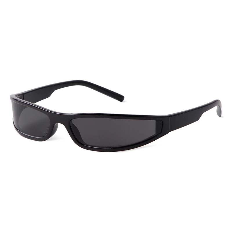 Fashion Mirror Sport Sunglasses Women Men Y2K Rectangle Narrow Shade Eyewear Male Punk Cycling Driving Sun Glasses_voghion.com
