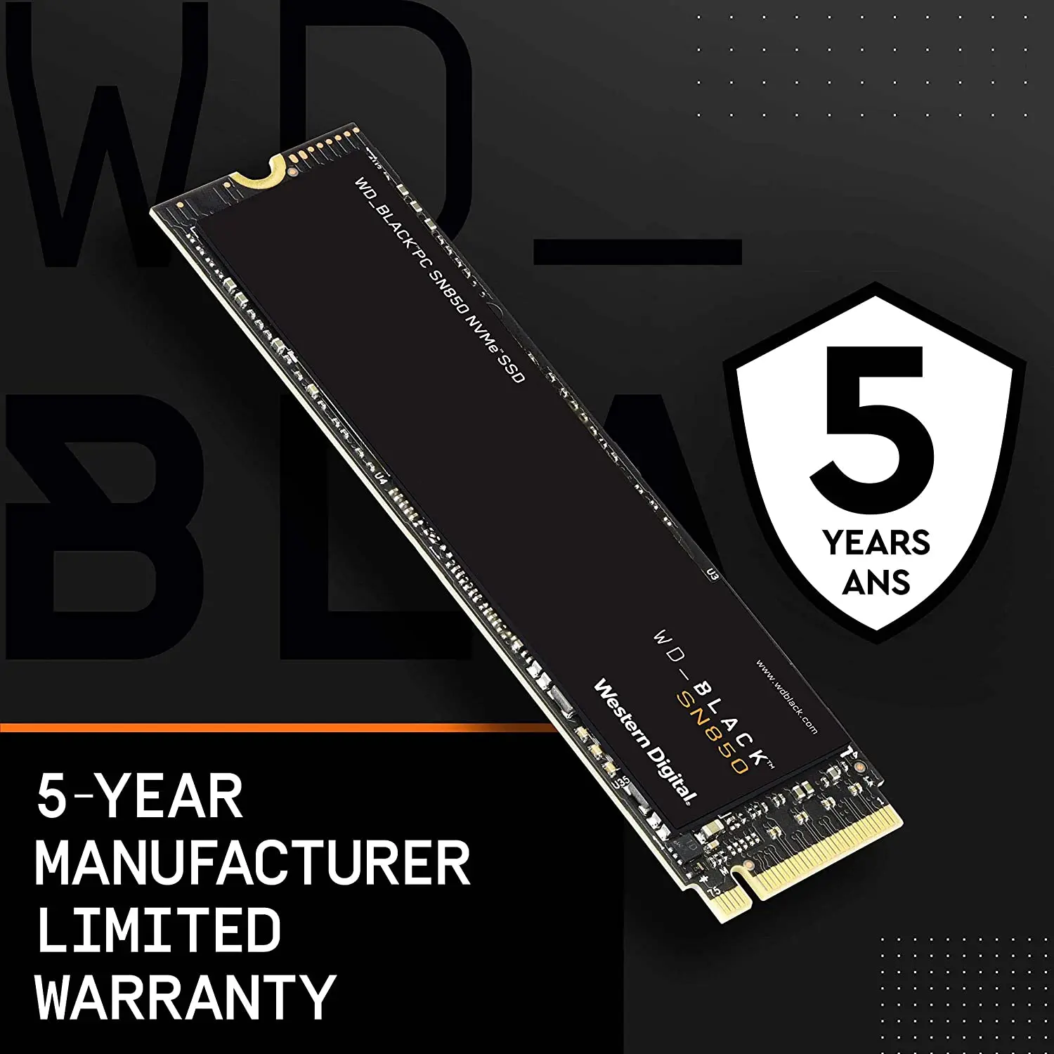 Western Digital WD BLACK 2TB 1TB 500G SN850 NVMe Internal Gaming SSD Solid State Drive Gen4 PCIe 3D NAND M.2 2280 Up to 7000MB/s best ps5 internal ssd