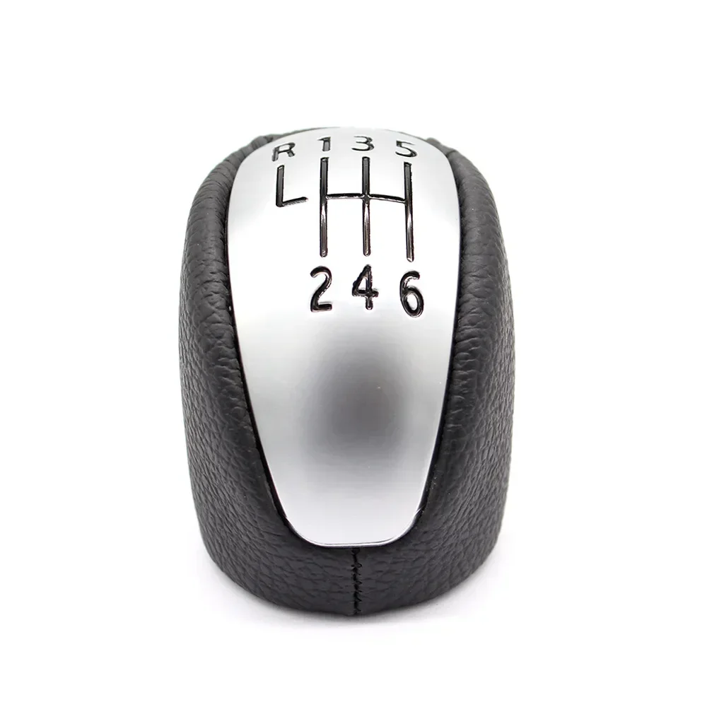 Premium Leather 6-Speed Manual Gear Shift Knob
