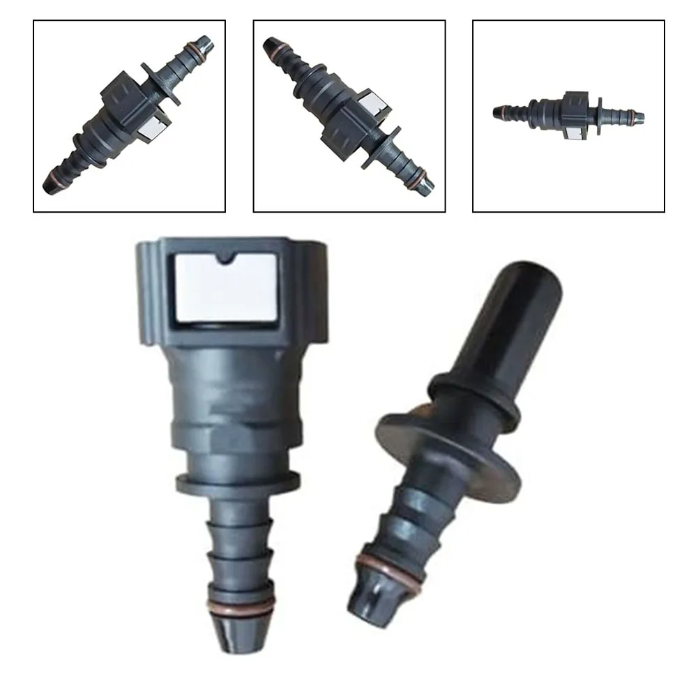 Fuel Line Coupler,9.49 ID6 Straight Car Fuel Line Coupler Hose,Quick Connect Release Hose Disconnect Connector,Nylon Oil Line Pipe Adapter