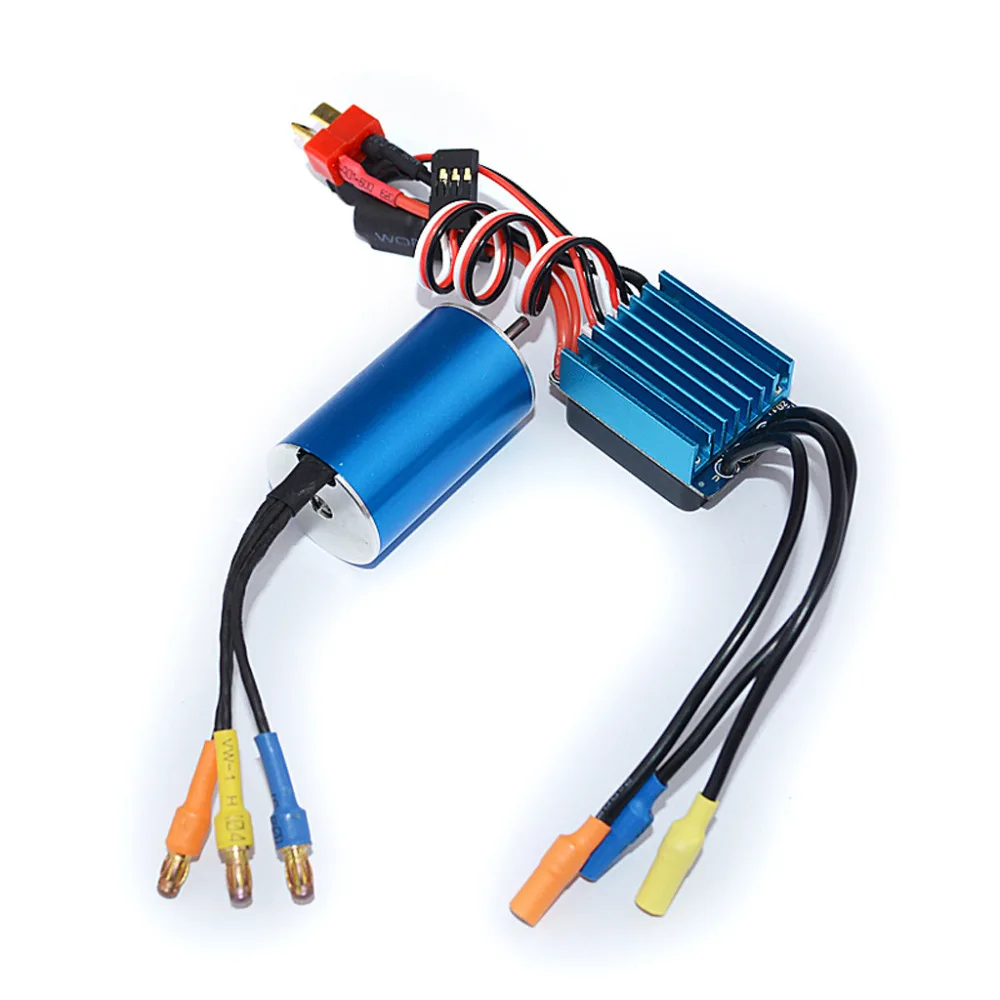 RC 2440 4000KV/4600KV/6800KV Sensorless Brushless Motor With 35A Brushless ESC for 1/14 1/16 RC Car,brushless motor