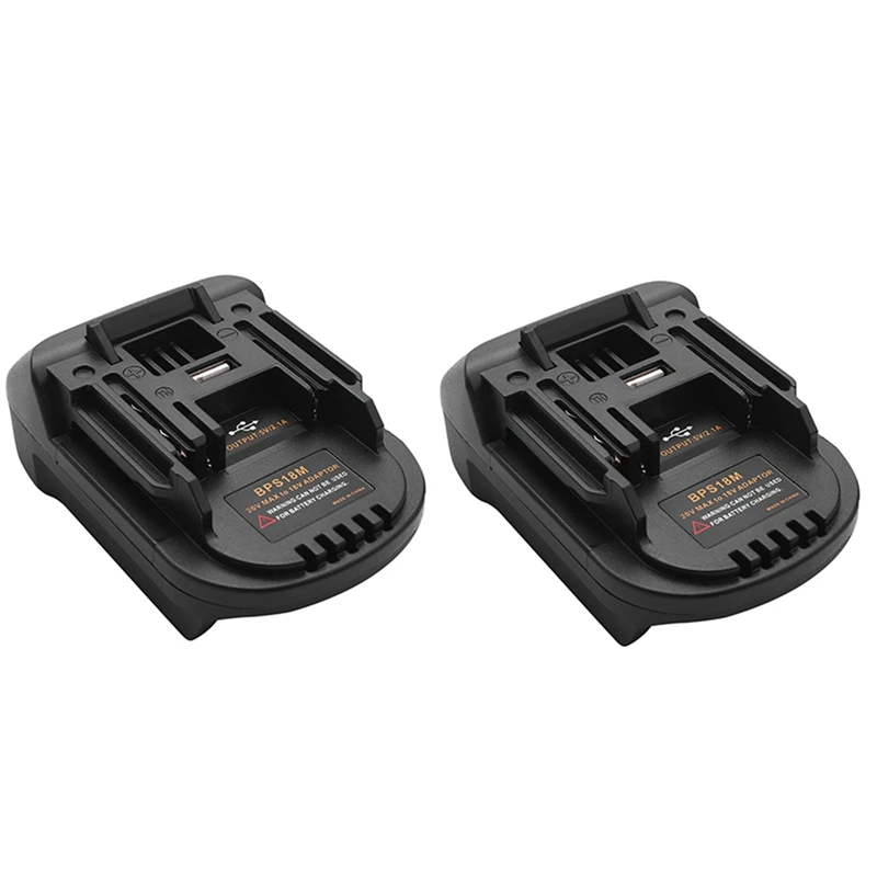 

HOT-2X Bps18m Battery Adapter For Black & Decker 20V Lithium Porter Cable 20V Lithium Battery For Makita Bl1830 18V Battery