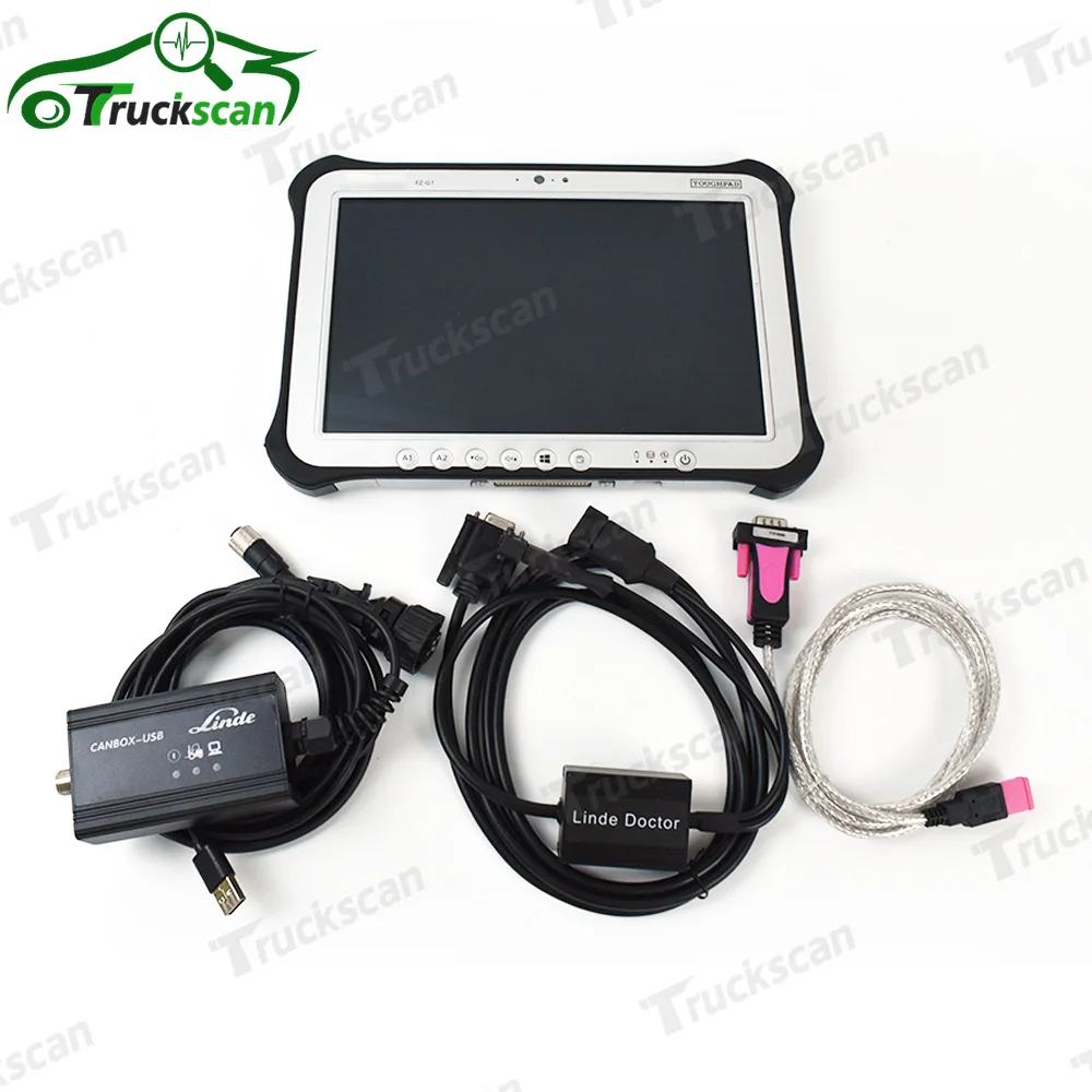 

Forklift diagnosis scanner for linde canbox doctor with FZ G1 tablet linde pathfinder diagnostic software Linde forklifts