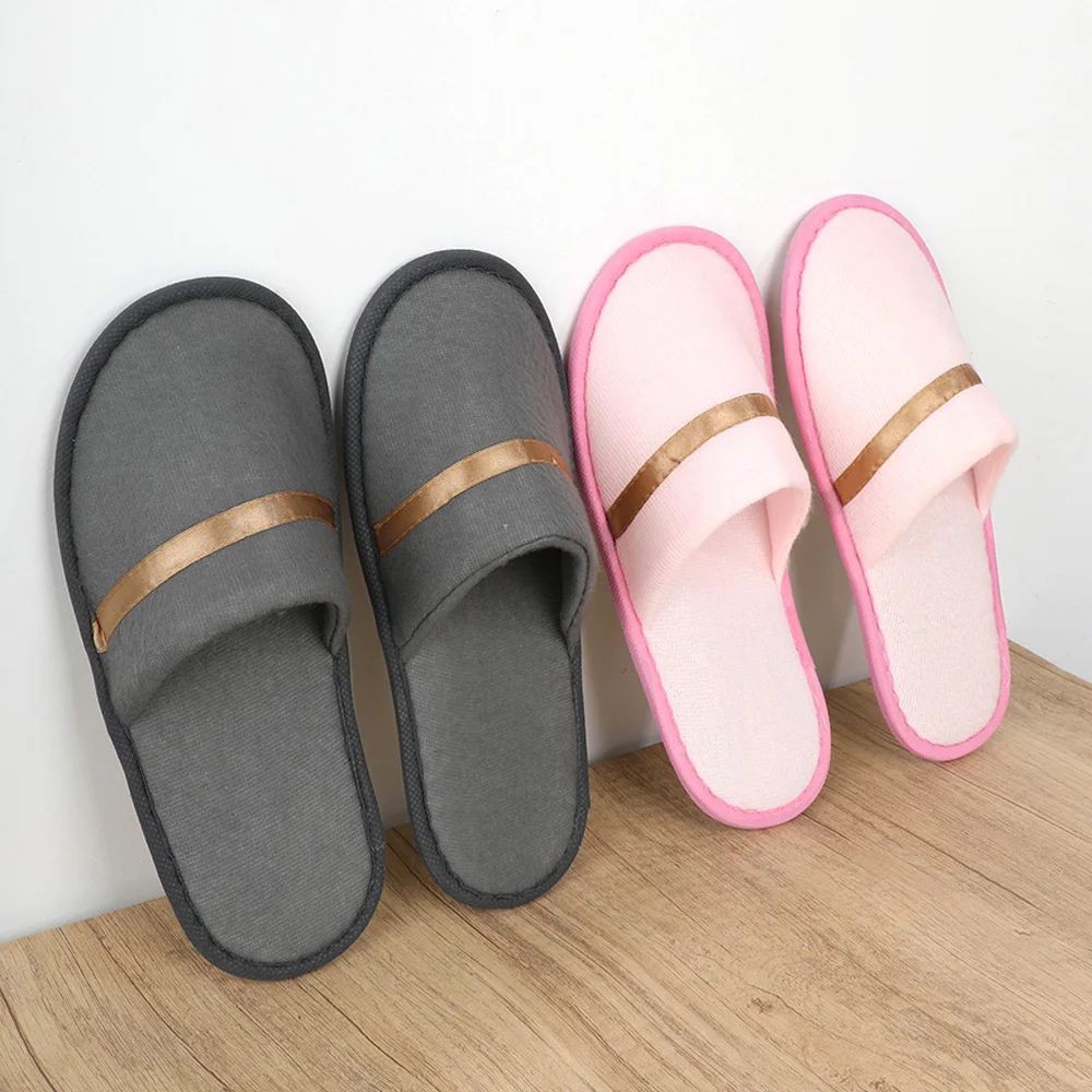 Adult Unisex Coral Fleece Slippers Winter Warm Home Slippers All-inclusive Slippers Solid Slippers Hotel Slippers Soft Non-slip 5