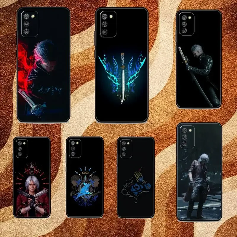 D-Dmc 5 Vergil Custodia Per Telefono Dante Per Samsung Galaxy,S,23,22,21,20,10,E,9,8,7,6,5G,Plus,Edge,Ultra,Lite Cover Morbida Nera