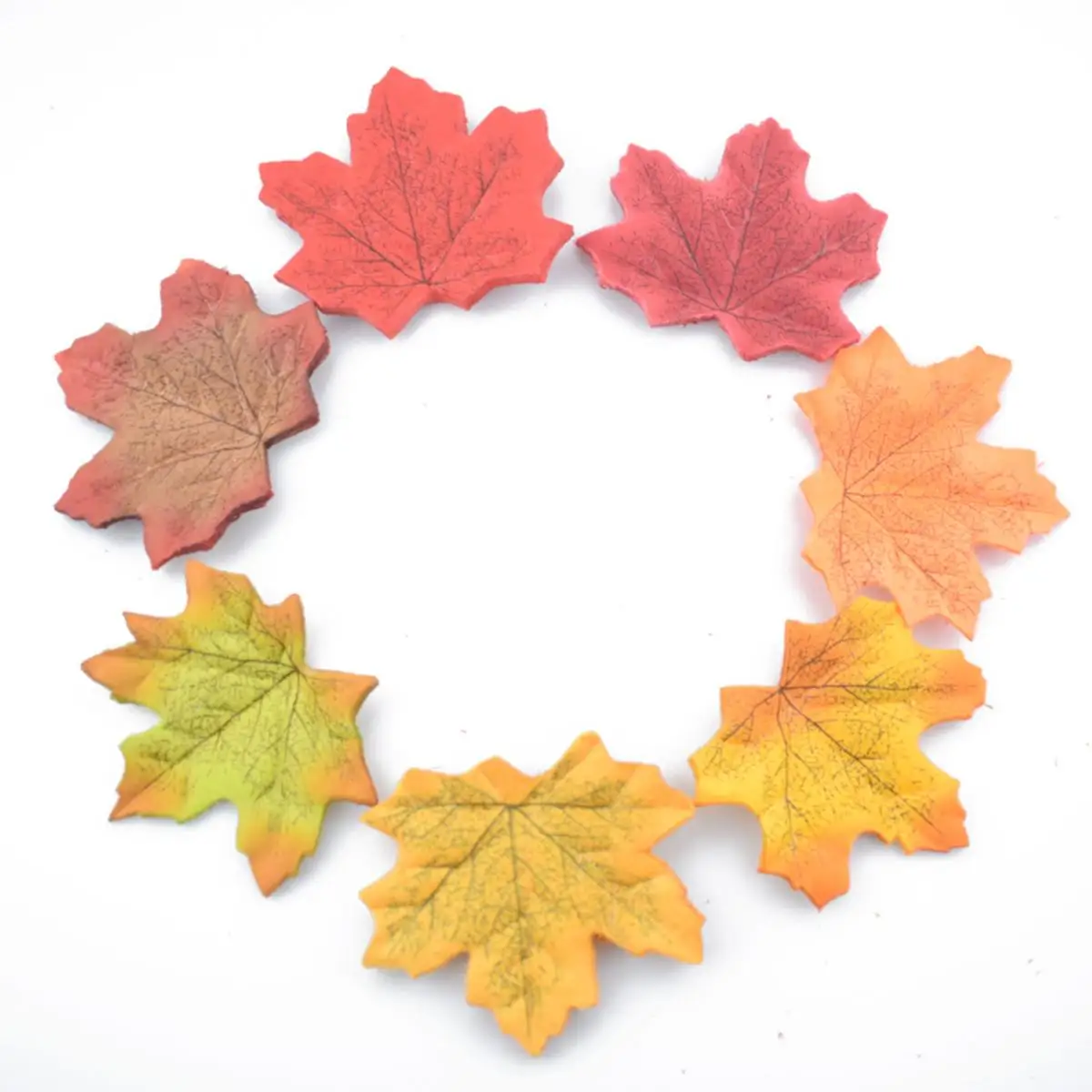 100/200pcs Herbst Ahornblatt fallen gefälschte Seiden blätter Handwerk Hochzeits feier Dekor für zu Hause Hochzeits feier Weihnachts dekoration 8*8cm – Detail 24