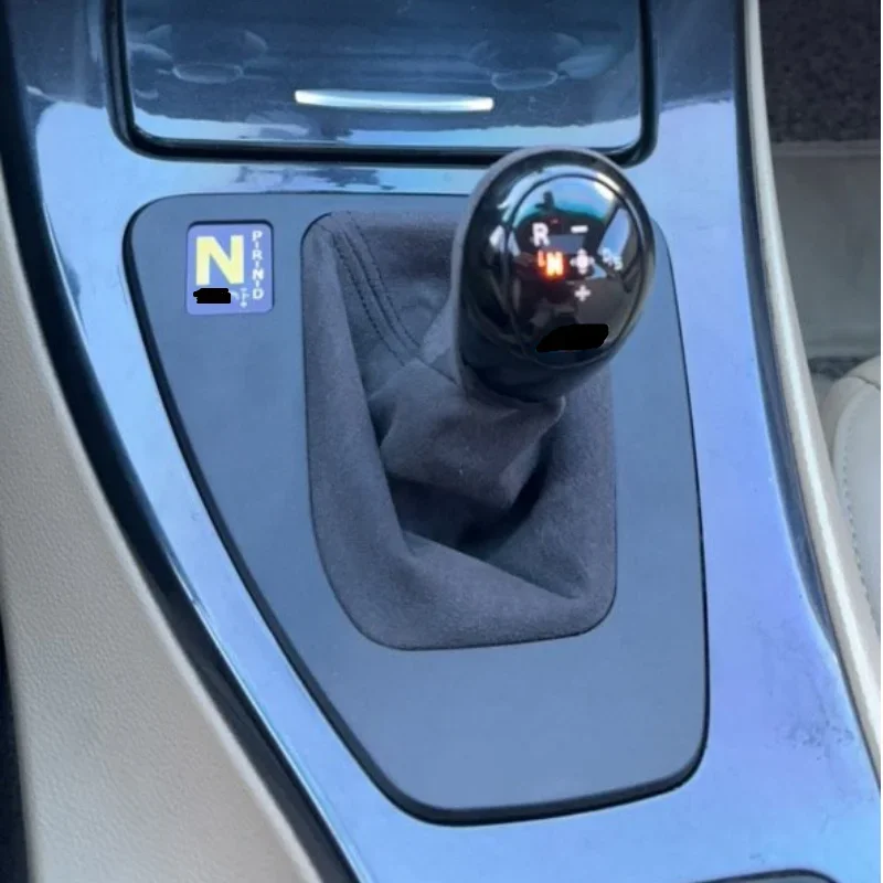 LED Shift Handball LCD Gear Display with Cover Square Hole for BMW e90 e91 e92 e93 Modified