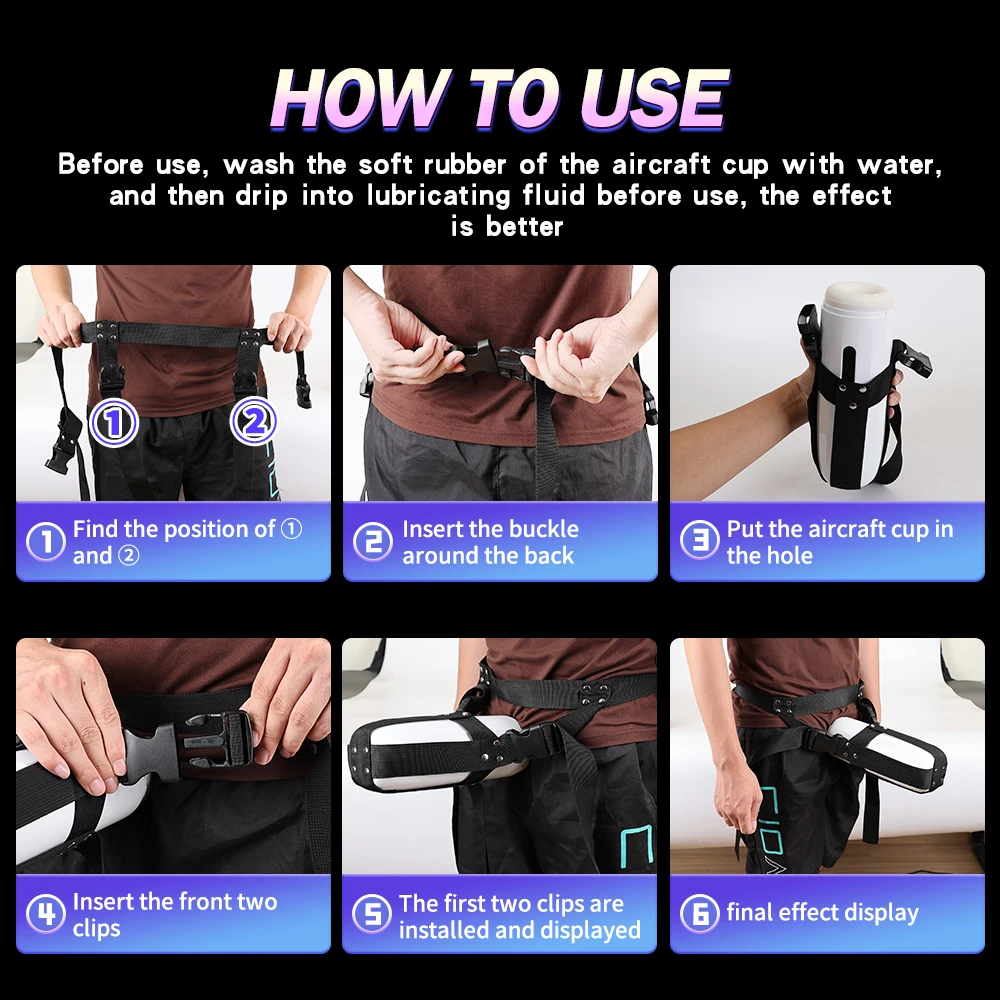 Electric Wearable Telescopic Masturbator Cup For Men Vibration_voghion.com