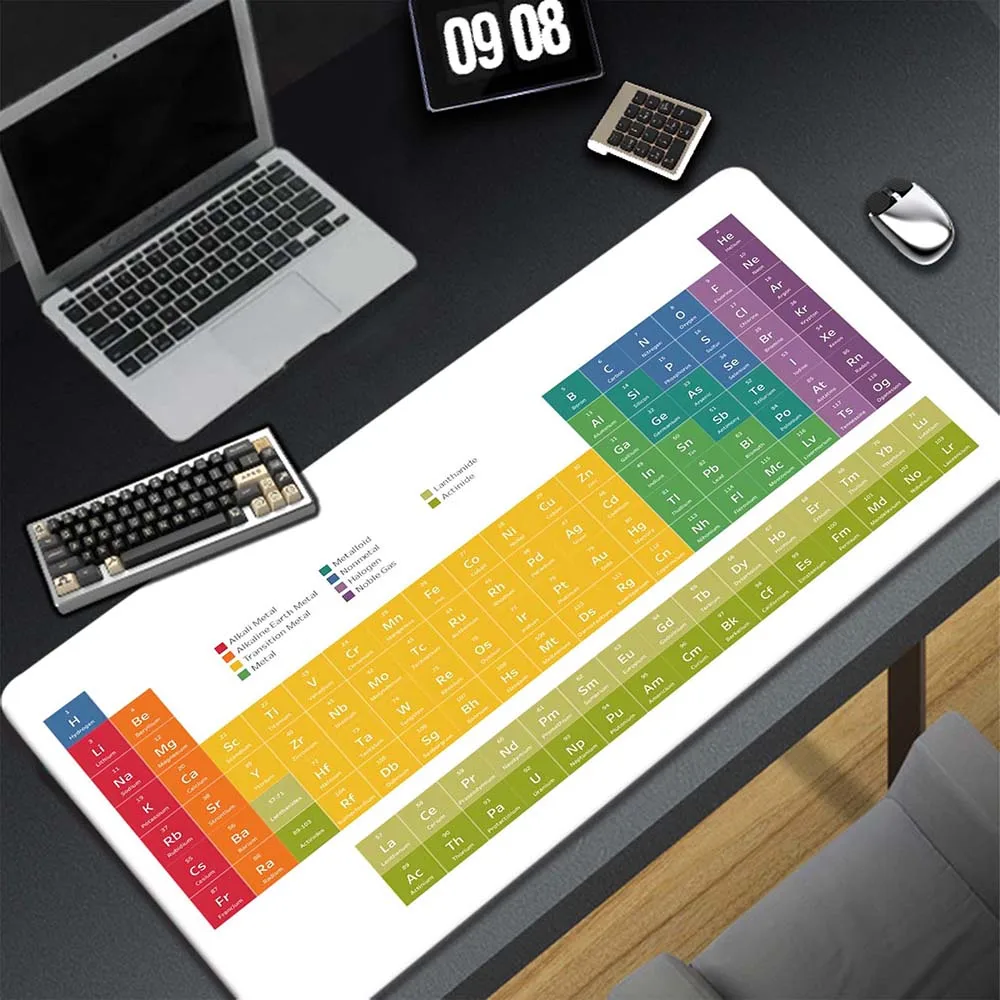 

Periodic Table Gaming Mousepad Gamer Speed Accessories Keyboard Pads Computer Mouse Pad Large Mouse Mat XXL Oversize Mause Pad