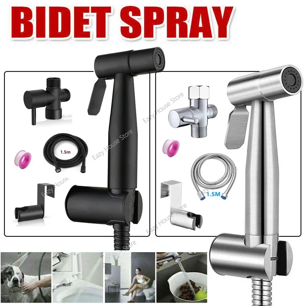 Handheld Toilet Bidet Sprayer Set Sprayer Guns Shower Handheld Hand Bidet Faucet Bath Tap Hand Shower Head