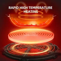 Household 1300W Powerful Induction Cooker Round Electric Hot Plate For Cooking Mini Electric Ceramic Heater 2