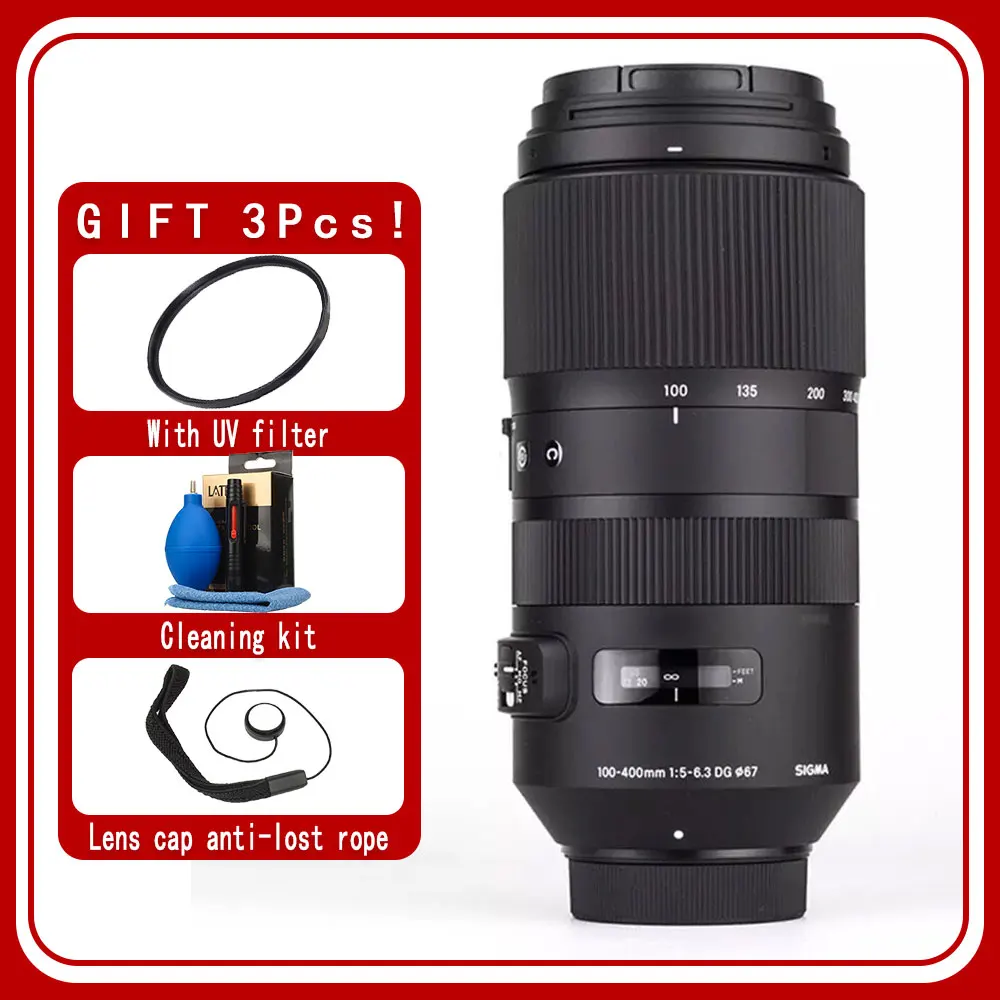 Sigma 100-400Mm F5-6.3 Dg Os Hsm Obiettivo Contemporaneo Per Nikon Canon