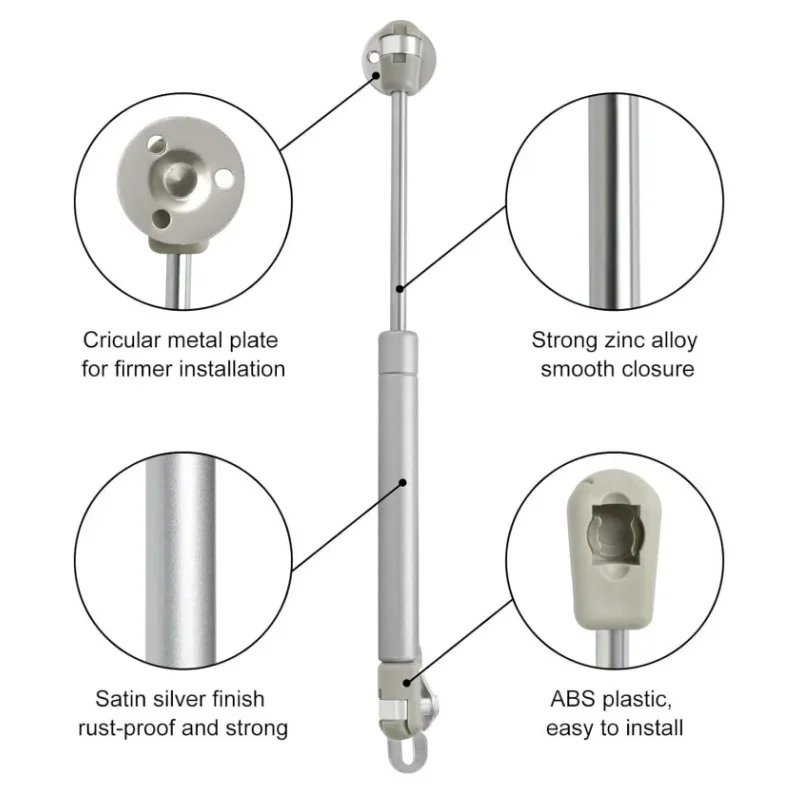 2Pcs Cabinet Door Gas Spring Hinge 3KG-20KG Gas Struts Kitchen Cupboard Hydraulic Hinge Strut Lid Support Box Furniture Hardware cabinet door hinges