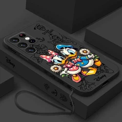 Donald Duck Cute Liquid Left Rope Phone Case - Samsung S26 Ultra5G (ZMC01 - MFH)