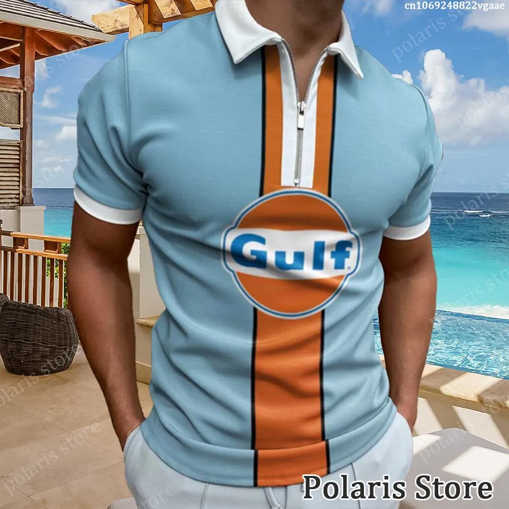 Tshirt Gulf Racing Team Gulf Racing Tee Shirt Gulf Shirts Men