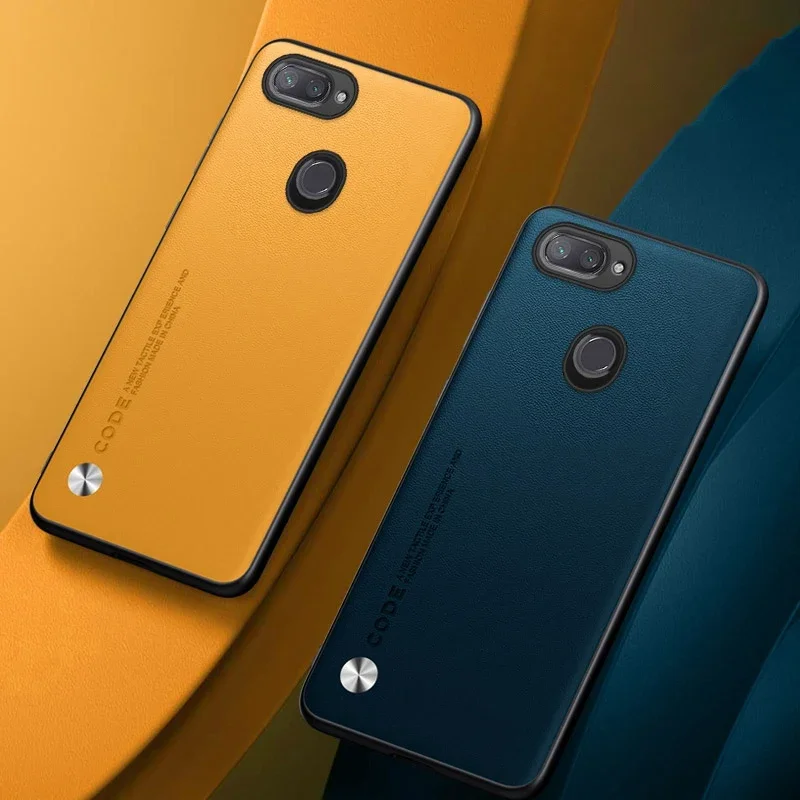 Luxury PU Leather Case For Xiaomi Mi Lite Back Cover Matte