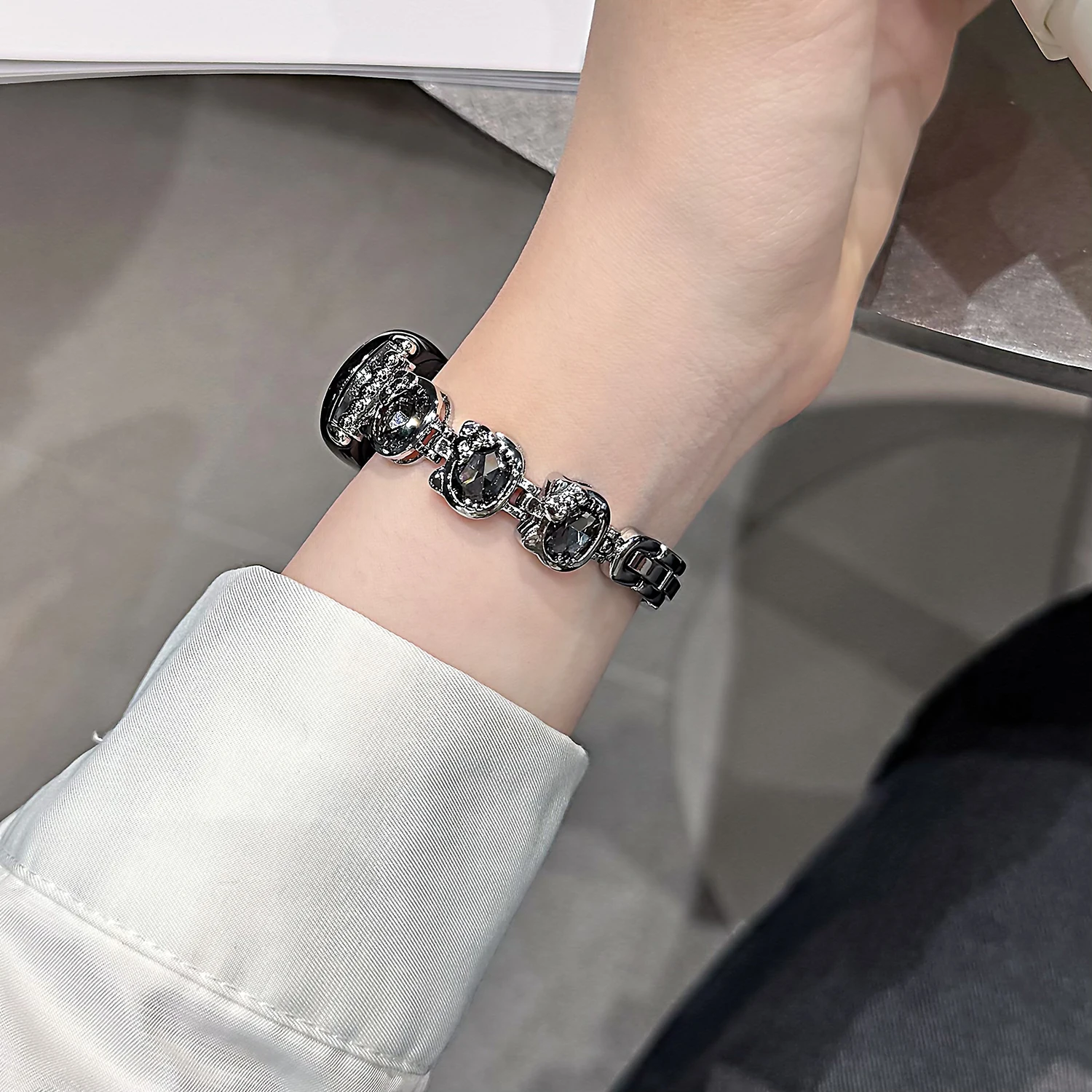 Interessantes, mit Diamanten eingelegtes Katzenarmband für Xiaomi Band 8 9 8/9 Pro Mädchenarmband Ersatzarmband für Redmi Watch 4 5 – Detail 10