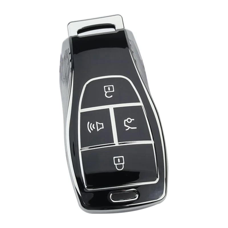 Premium TPU Key Fob Case Cover with Keychain Attachment