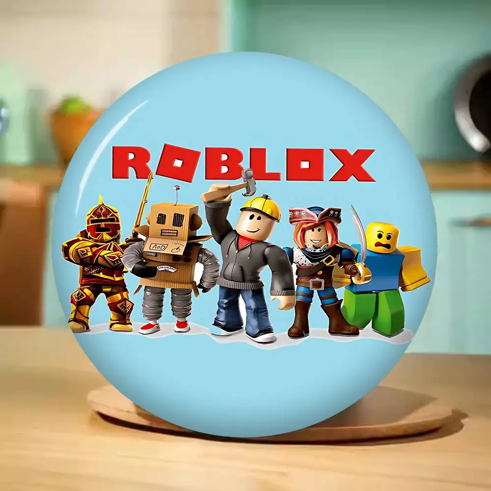 Roblox-Inspired Creative Slogan Button Pins - Trendy Fashion Brooches & Backpack Decorations